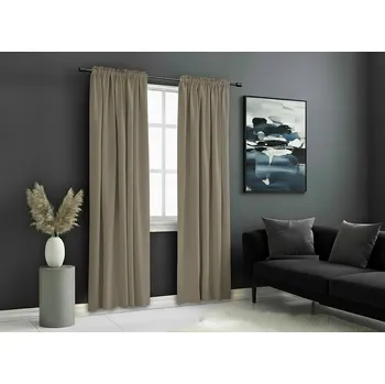 Zatemňovací závěs s řasící páskou "BLACKOUT" VIGO 135x250 cm, cappuccino, (cena za 1 kus) MyBestHome