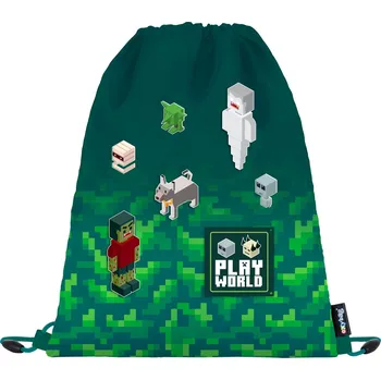 Oxybag Sáček na cvičky, přezůvky Playworld ve stylu Minecraft 8-50726