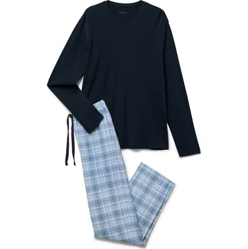 Pánské pyžamo 706827 - Tchibo - Pyžamo - pro muže - vel. M 48/50 - barva: modrá/kostkovaný