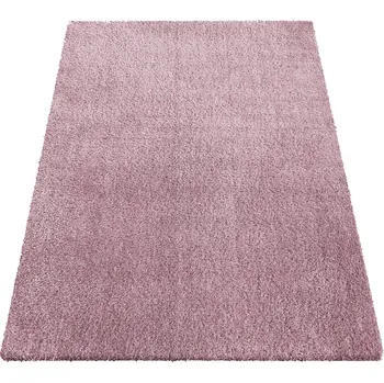 Koberec Makro Abra Kusový shaggy koberec jednobarevný Kamel pink růžový Rozměr: 80x150 cm