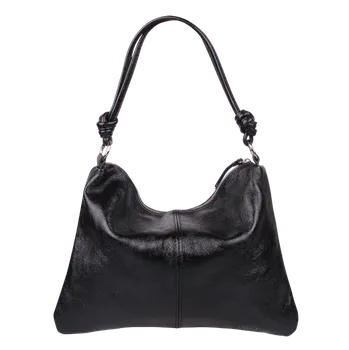 Kabelka NovaKabelka.cz Kožená italská kabelka Giuseppina Nera Lucida