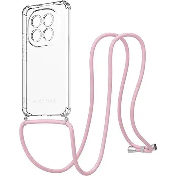 Pouzdro na mobilní telefon AlzaGuard Luxe Lanyard Case pro Xiaomi Redmi Note 15 Pro+ růžový