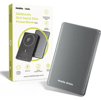 Powerbanka Mobile Origin 5000mAh 3in1 Metal Slim PowerBank PB4