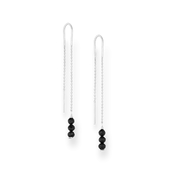 Prsten Řetízkové stříbrné provlékácí náušnice se spinelem