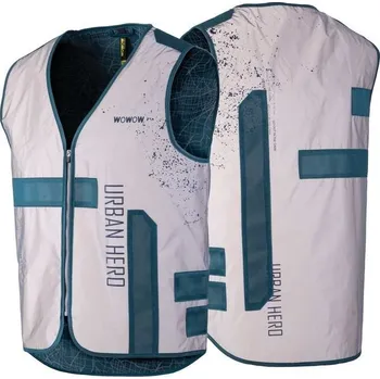 Cyklistická bunda Wowow bezpečnostní vesta Urban Hero FR (světle šedá)