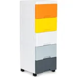 Dětský regál na kolečkách Alli 84,5 cm barevný