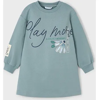 Dívčí oblečení Dívčí šaty Mayoral 4929.6D.Mini.9BYA tyrkysová 66X, vel. 116