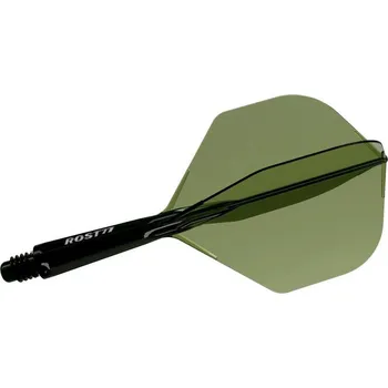 Šipka Cuesoul ROST 77 průhledné zelené, No6 letky a krátké násadky