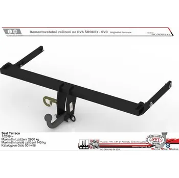 Tažné zařízení Tažné zařízení Seat Tarraco 08/2023-> SV 001-416, SVC GROUP