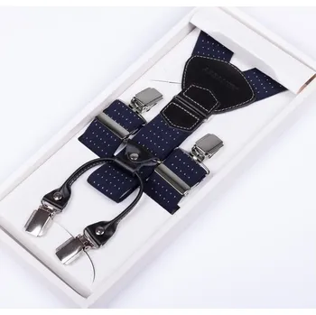 Kšandy Modré kšandy luxusní kožená poutka Assante 90044, Velikost Uni