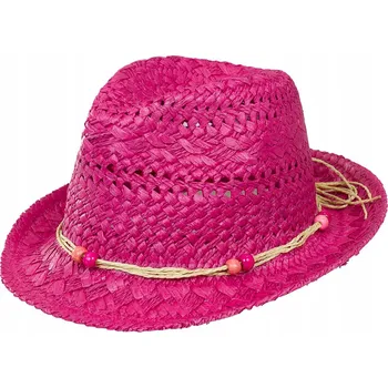 Klobouk Slaměný klobouk růžový Döll, vel. 53