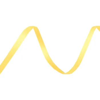 Stuha Rypsová stuha / poutko šíře 3 mm, malé, 3 žlutá