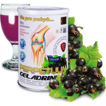 Kloubní výživa Perpetuum Geladrink 500 g nápoj černý rybíz