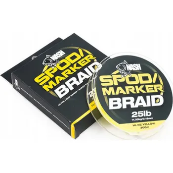 Rybářská šňůra Šňůra Nash Spod&Marker Braid Hi-Viz Yellow 0,18 mm x 300 m
