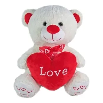 plyšák Medvěd se srdcem - 40cm