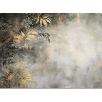 Fototapeta Fototapeta do ložnice Abstraktní Tropické LISTY Mlha Beton 90x60