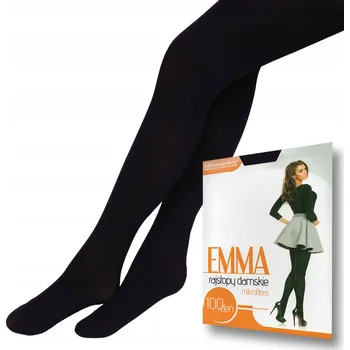 Dámské punčochy Hladké Punčocháče Romartex EMMA 100den, černé, velikost 2