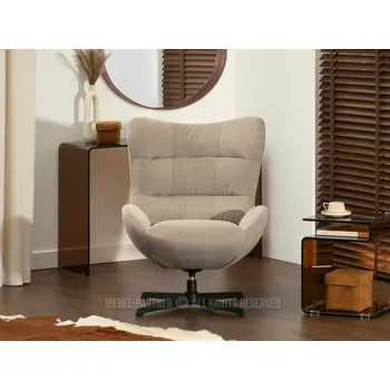 Křeslo Otočné křeslo ARELON - béžové / černé