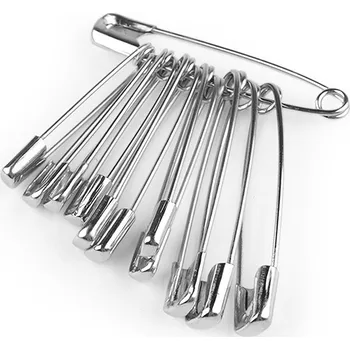 Spínací špendlíky mix velikostí, střední, nikl