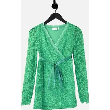 Podprsenka MAMALICIOUS ZELENÁ KRAJKOVÁ BLUZKA PÁSEK (M)