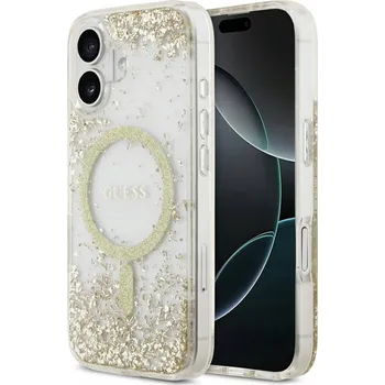 Pouzdro na mobilní telefon Zadní Kryt Guess pro Apple iPhone 17 zlatý