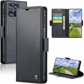 Pouzdro na mobilní telefon Flipové pouzdro Caseme pro Motorola Moto G56, černé
