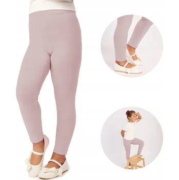 Dívčí legíny Dívčí legíny dlouhé viskózové MS10-130 Hnědé Velikost 140