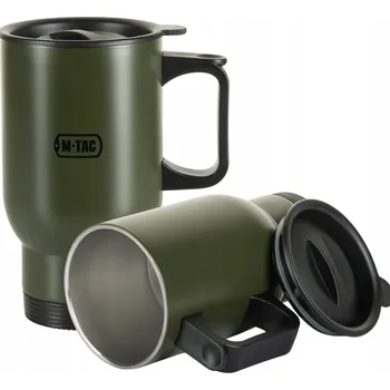Termohrnek Termohrnek M-Tac 450 ml s víkem, nerezová ocel, olivový
