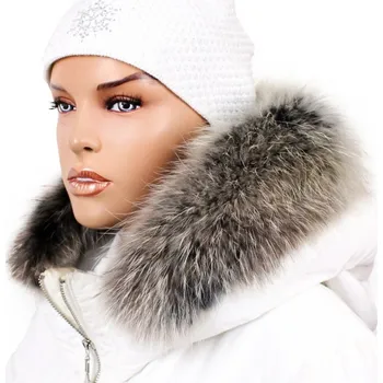 Sikora Kožešinový lem na kapuci - límec mývalovec arctic snowtop M 31/18 (70 cm)