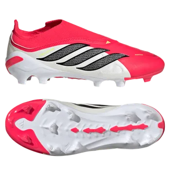 Kopačky Adidas Predator League Laceless FG červená/bílá/černá EUR 34