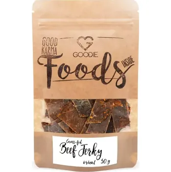 Sušená potravina Goodie Grass-fed sušené hovězí maso - Jerky - Orient 50 g - VÝPRODEJ 04/2026