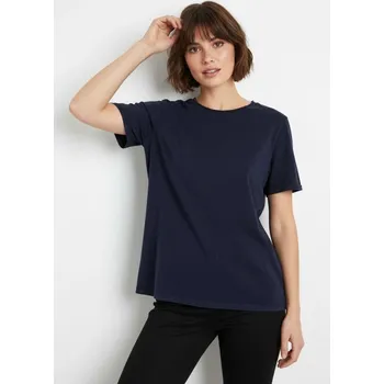 Dámské tričko Sinsay - Tričko se sepraným efektem - modrá - 755BB-55X - 755BB-55X-XS