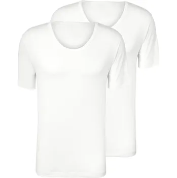 Pánské oblečení 726643 - Tchibo - Žerzejové nátělníky s polodlouhým rukávem - pro muže - vel. XL/7 - barva: bílá