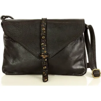 Kabelka Dámská kožená crossbody kabelka Mazzini M150 černá