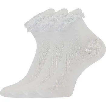 Boma Krajik Dívčí slabé ponožky - 3 páry BM000004773500100986 bílá 20-24 (14-16)