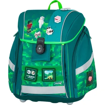 Školní batoh Oxybag Školní batoh PREMIUM LIGHT Playworld ve stylu Minecraft 9-12326