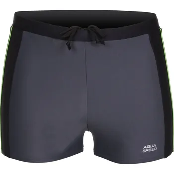 Pánské plavky Aqua-Speed Jason pánské plavky šedá-zelená Velikost oblečení: XL