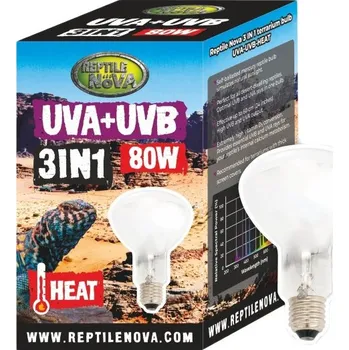 Osvětlení do terária Žárovka Reptile Nova UVA-UVB 80W