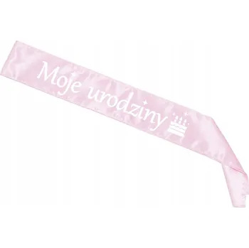 Party dekorace ŠERPA 18. NAROZENINY RŮŽOVÁ 85 cm