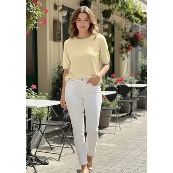 Dámský svetr Halenka úplet 7079 Latino barva: žlutá