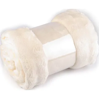 deka Deka bubble fleece 150x200 cm, střední, 1 krémová světlá