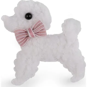 Aplikace / nášivka pes, střední, 1 krémová světlá