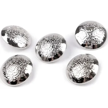 Knoflík Kovový knoflík velikost 28", 32", 36", velké, 3 (36") nikl