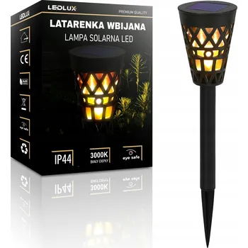 Venkovní osvětlení Solární zahradní lampa pochodeň LED, zapichovací, černá
