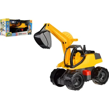 autíčko Lena Bagr žlutočerný Giga Trucks plast 80cm v krabici 70x35x29cm