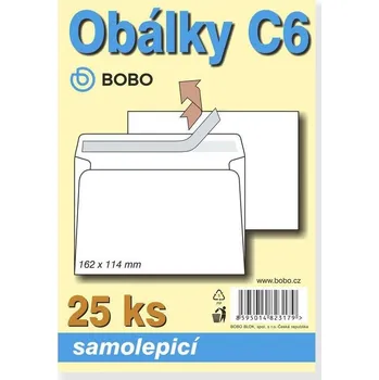Set školních potřeb Obálky C6 samolepicí (bal. 25ks)