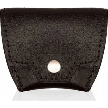 Peněženka Solier peněženka na mince z hnědé lícové kůže - muž
