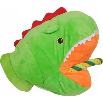 Hračka pro psa Hračka pro psy plyšová s lanem a pískátkem – kousátko, přetahovadlo, Dinosaurus