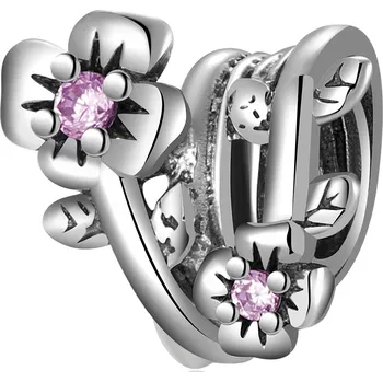 Přívěsek Korálky Květiny Přívěsek Pandora Stříbro 925