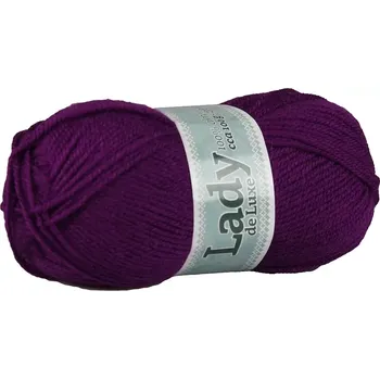Příze Příze Lady de luxe 943 střední fialová